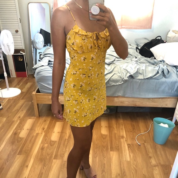 Yellow floral sundress - Picture 3 of 3